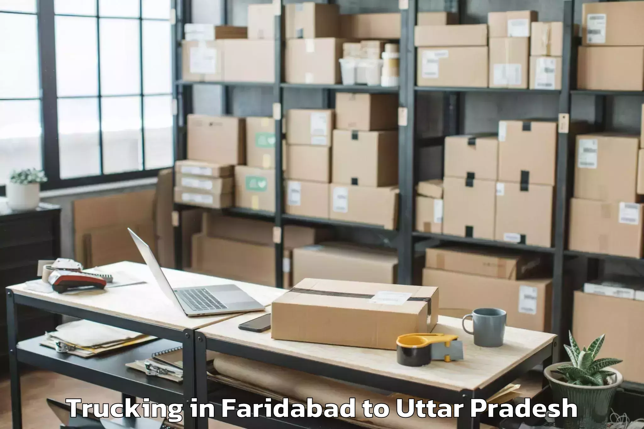 Book Faridabad to Unnao Trucking Online